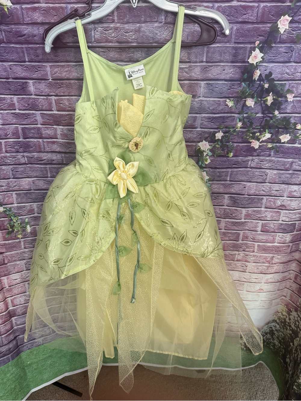 Disney Parks official Princess and the frog Tiana Dress Costume girls XL 14